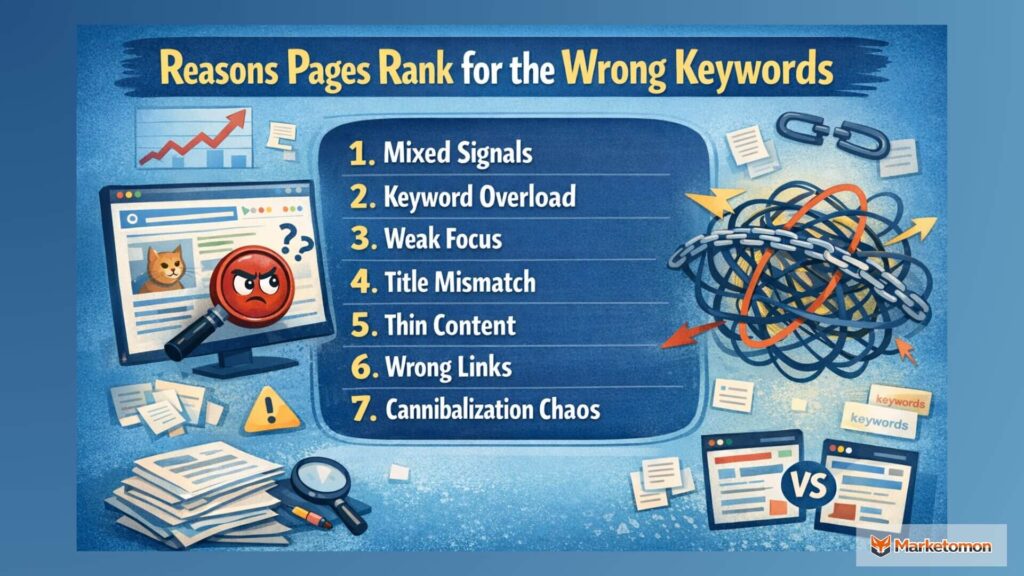 Reasons Pages Rank for the Wrong Keywords