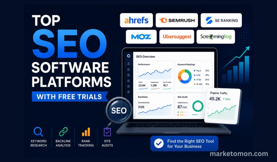 Top SEO Software Platforms with free trials